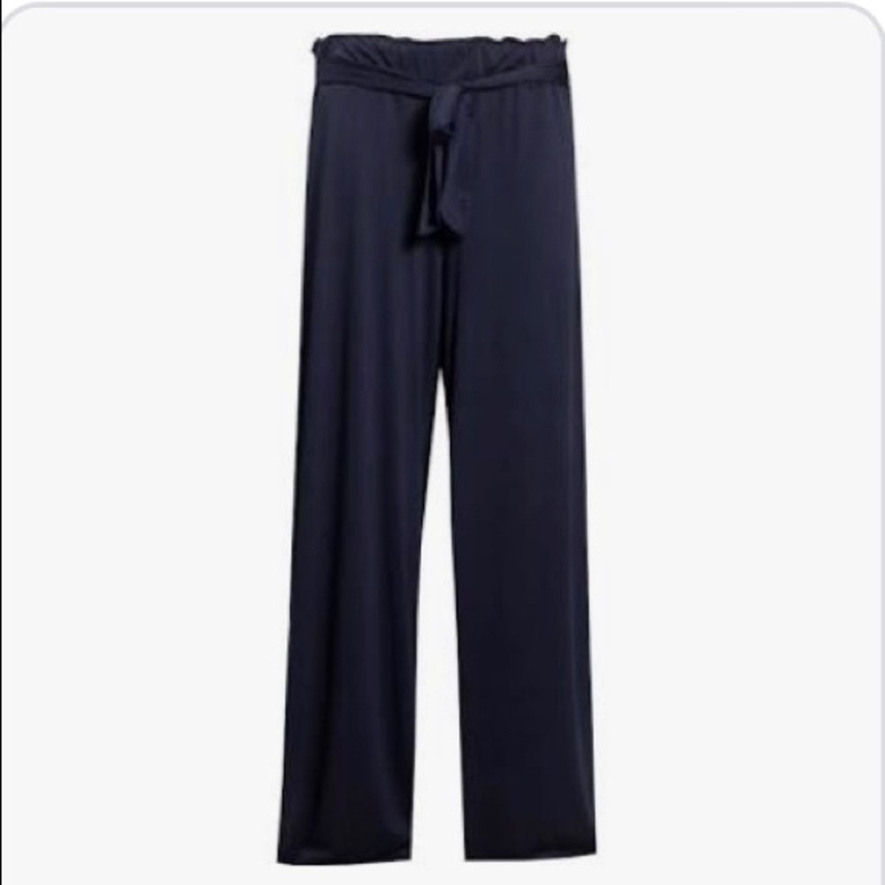 🆕 BRAND NEW TIANA B.NAVY BLUE FLARE PANTS WOMEN SIZE L